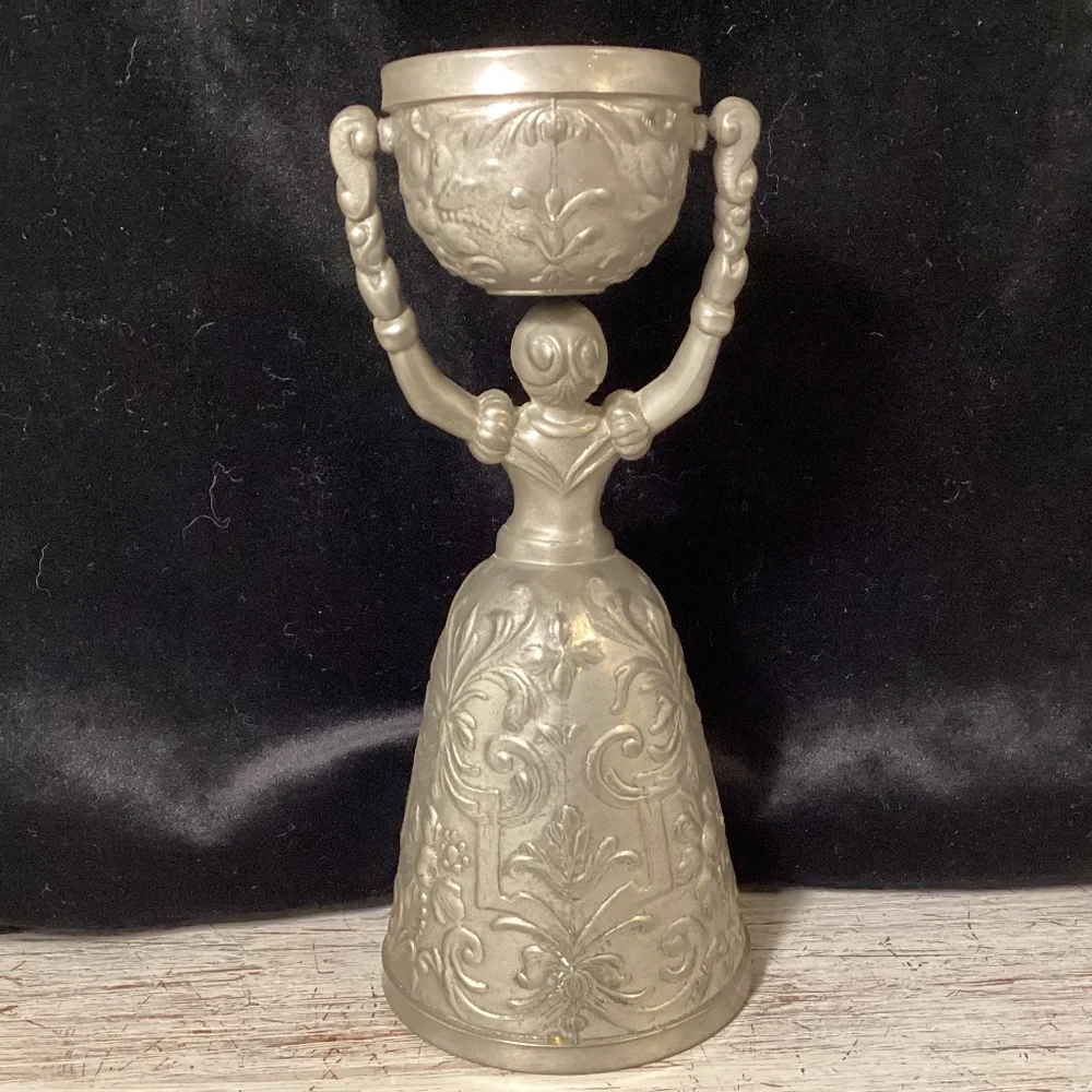 Vintage German Pewter Wedding Cup - Picture 5 of 8